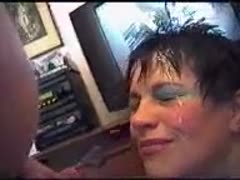 After viewing porn for my surrendering elder black cock whores, I had a messy facial.